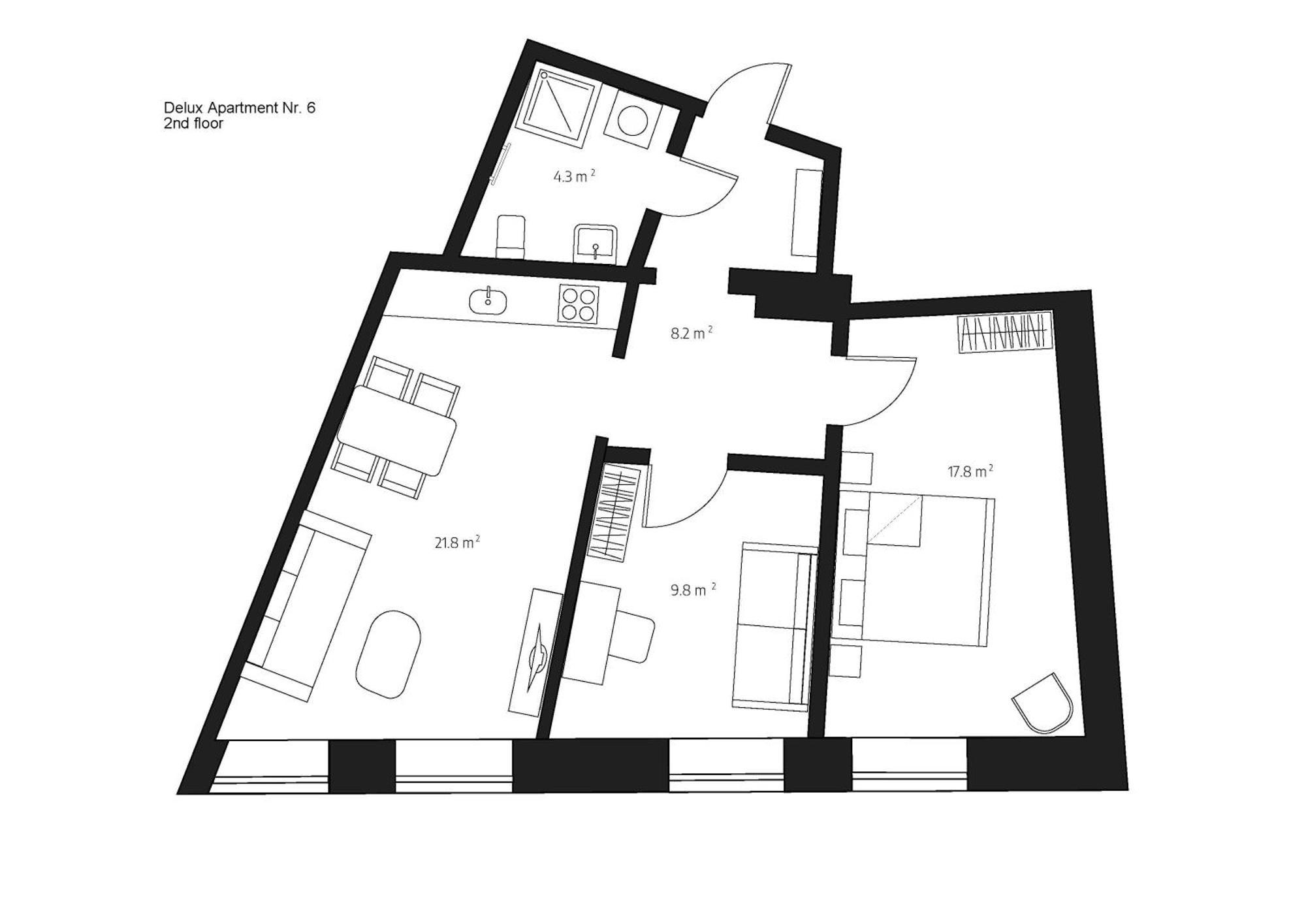 Centra Nams - Center Apartments Cēsis Szoba fotó